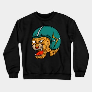 Tiger with helmet Crewneck Sweatshirt